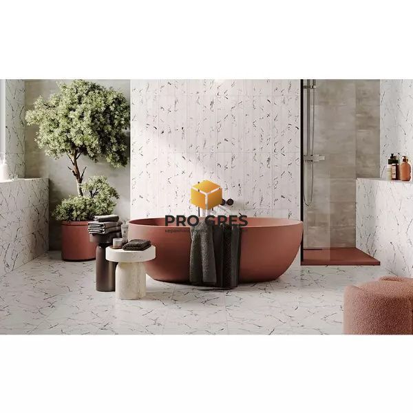 Керамічна плитка для стін Opoczno Sandro White Satin 29,7x60 см 9 мм  фото