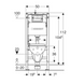 Комплект Geberit Duofix PRO 20 118.315.21.3: інсталяція Geberit Delta з підвісним унітазом Idol із сидінням Duroplast та змивна клавіша Delta01 хром глянець фото 4