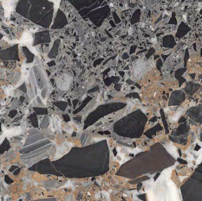 Керамічна плитка TEO CERAMICS Parma Black F P Glossy R 600х600  фото