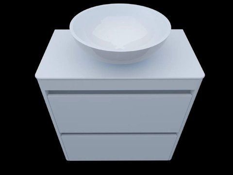 Тумба з умивальником FANCY MARBLE Fiji 70-2  фото