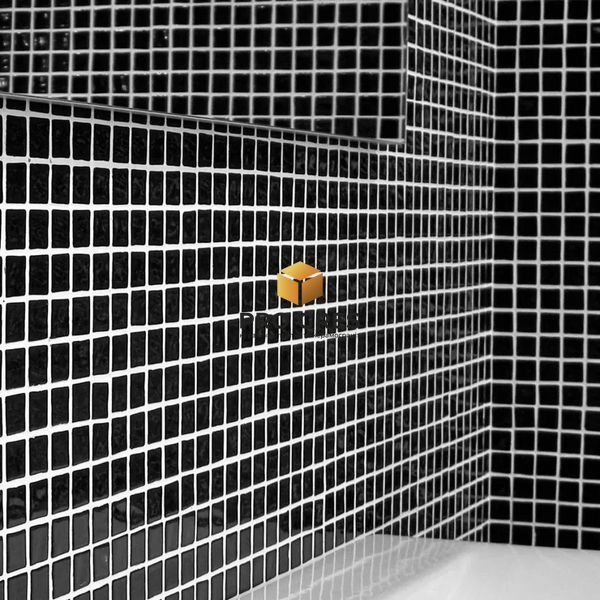 Плитка Мозаїка MK25109 BLACK 317х317 AquaMo  фото