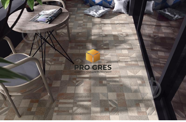 Плитка Golden Tile Misto Mattone 400X400 для підлоги Коричневий 3F783  фото