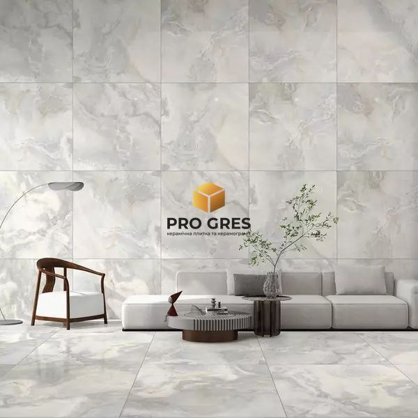 Керамограніт для підлоги та стін DESEO ceramica Rozex Impala Onyx Sky Pol 60x60 см 8,2 мм  фото
