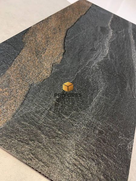 Керамічна плитка для підлоги та стін TEO CERAMICS Slate Anthracite F PC 600x1200x8 R Sugar 1  фото