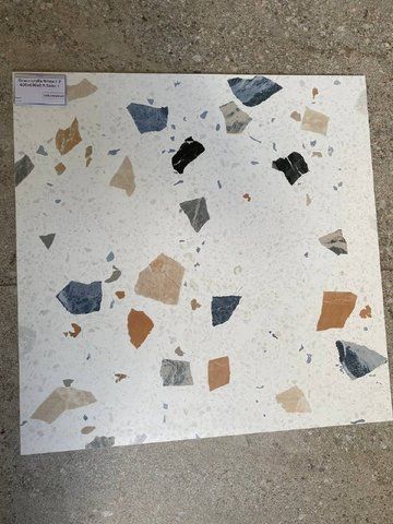 Керамічна плитка для підлоги та стін TEO CERAMICS Stracciatella White F P 600x600 R Satin 9 гатунок  фото
