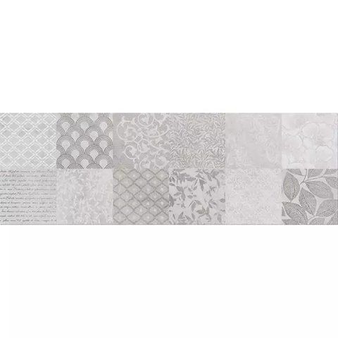 Керамічна плитка для стін Cersanit Snowdrops Patchwork 20x60 см 9 мм  фото