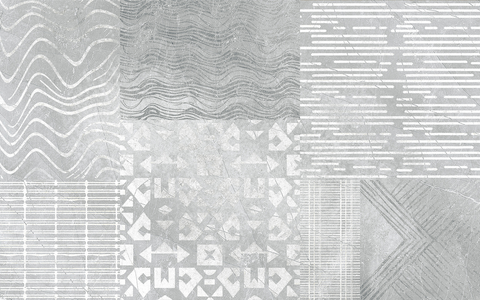 Плитка Golden Tile Stone Story SY2151 Patchwork Сірий Сатін 250x400  фото