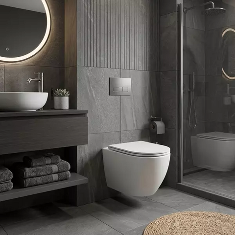Унітаз підвісний Devit Aero 3810830 безобідковий з кришкою soft-close, Vortex Flush, білий глянець  фото