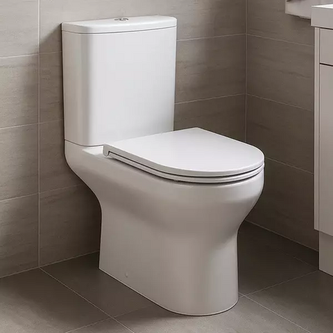Унітаз-компакт Devit Life5810020 з кришкою soft-close безобідковий, білий  фото