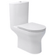 Унітаз-компакт Devit Life5810020 з кришкою soft-close безобідковий, білий фото 2