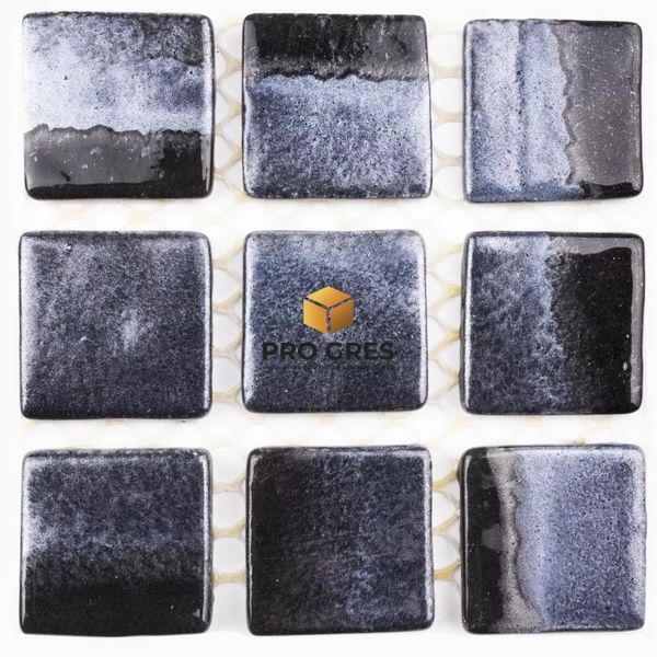 Плитка Мозаїка Metallic Titanium 317х317 AquaMo  фото