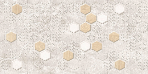 Плитка Golden Tile Zen Hexagon Бежевий ZN1061 600x300  фото