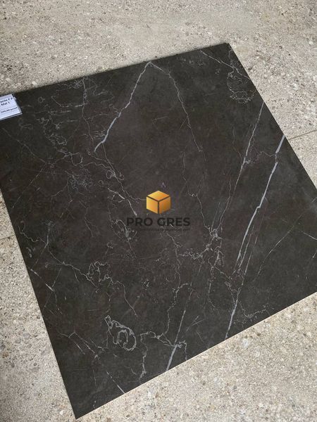 Керамічна плитка для підлоги та стін TEO CERAMICS Marmolino Anthracite F P 600x600x8 R Mat 1  фото