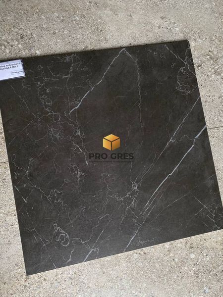 Керамічна плитка для підлоги та стін TEO CERAMICS Marmolino Anthracite F P 600x600x8 R Mat 1  фото