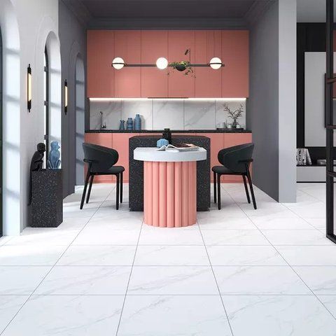 Керамічна плитка для підлоги та стін DESEO ceramica Rozex 38745 CARRARA MATT 60x60 см 8,5 мм  фото