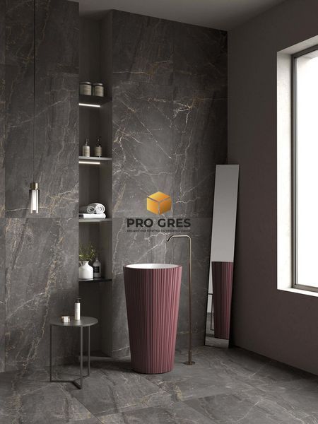 Керамічна плитка для підлоги та стін Dado Ceramica CHARME BLACK 600x600 Rettificato  фото