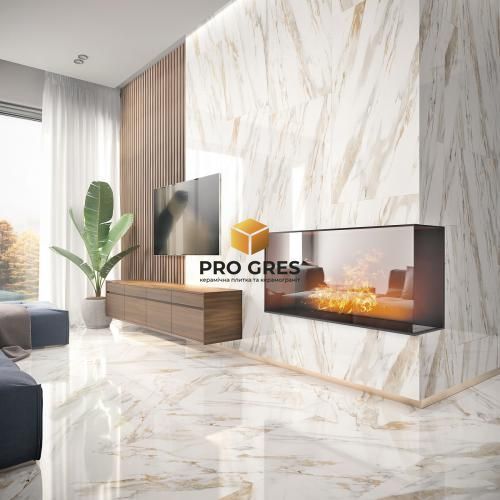 Плитка керамограніт Inter Cerama CALACATTA GOLD 35 071/L сірий 8&times;1200&times;600  фото
