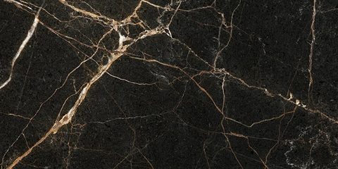 Плитка Golden Tile Marmo Perlanera Black MPС9П0 Rect Чорний 600x1200x10  фото