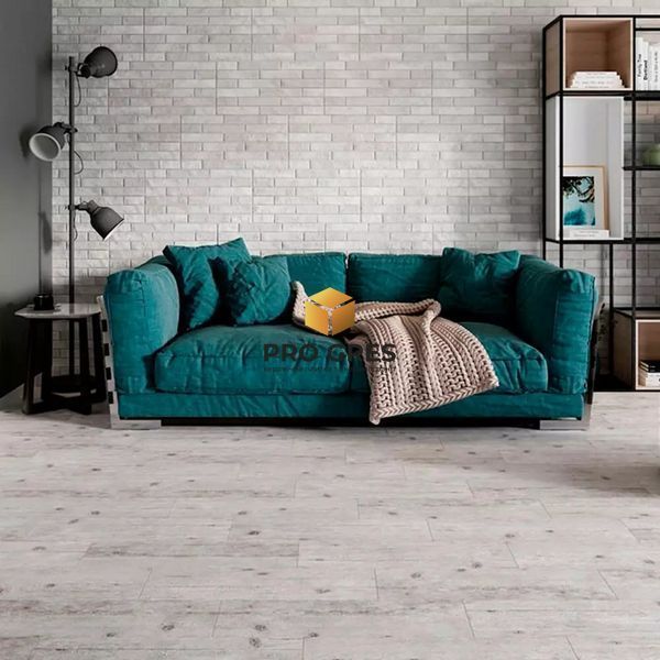 Керамічна плитка для підлоги та стін DESEO ceramica Shinewood White 18,5x59,8 см 7 мм  фото