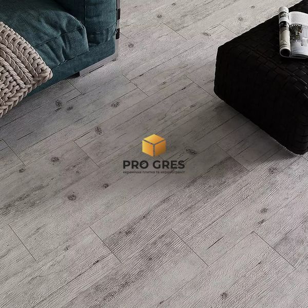 Керамічна плитка для підлоги та стін DESEO ceramica Shinewood White 18,5x59,8 см 7 мм  фото